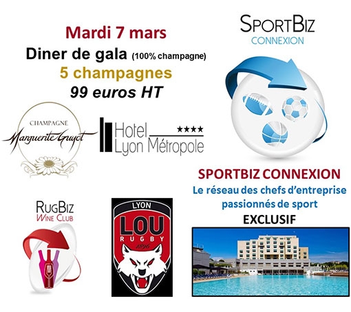 Diner de Gala Sportbiz à l’Hôtel Lyon Métropole & Spa