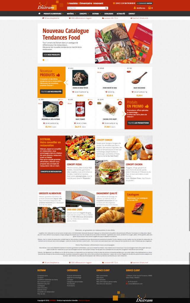 DISTRAM lance le 1er site e-commerce pour les professionnels de la restauration !