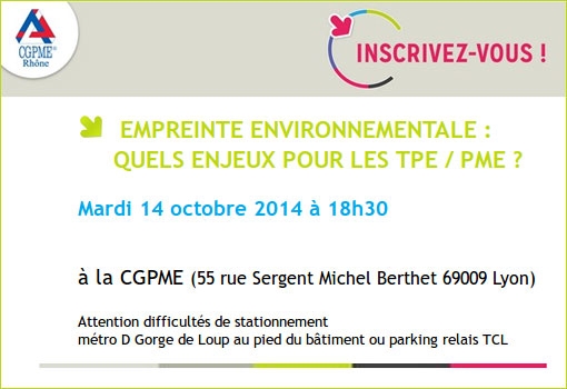 EMPREINTE ENVIRONNEMENTALE : QUELS ENJEUX POUR LES TPE / PME ?