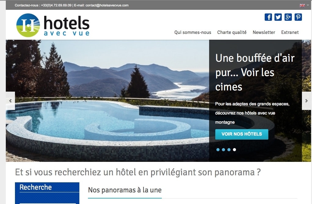 Eric Giorgi, président du Groupe lyonnais Métropole lance un site Web original : « Hôtels avec vue »…