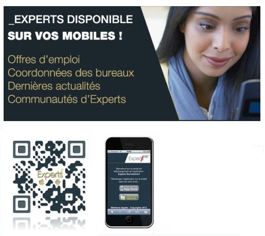 Experts Recrutement publie ses offres d’emploi via les QR Codes !