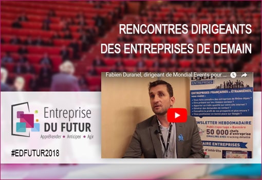 Fabien Duranel, dirigeant de Mondial Events pour #EDFutur2018