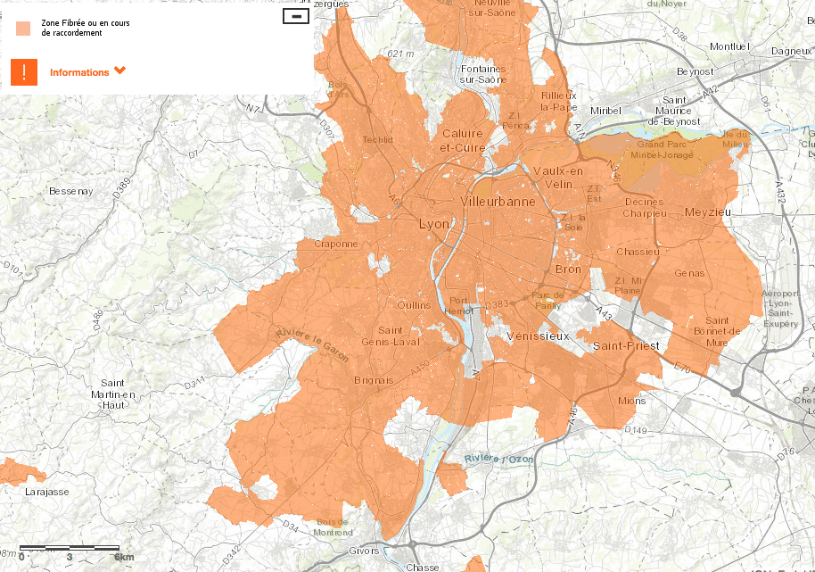 Fibre optique : début du déploiement dans neuf nouvelles communes de la Métropole lyonnaise