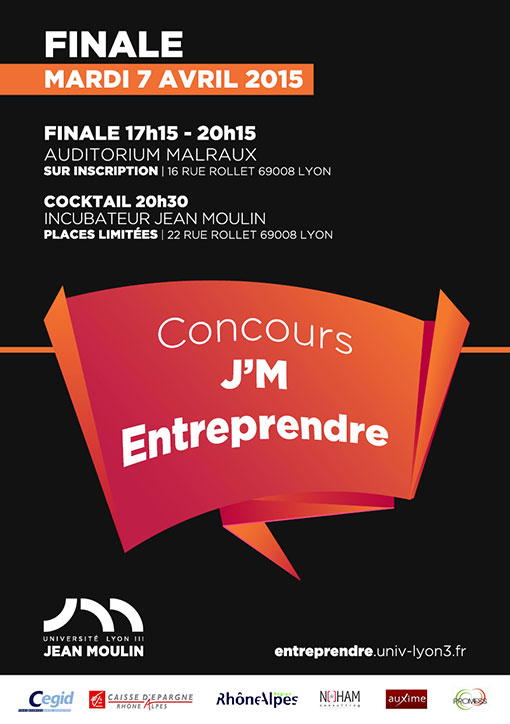 Affiche Finale du Concours J’M Entreprendre