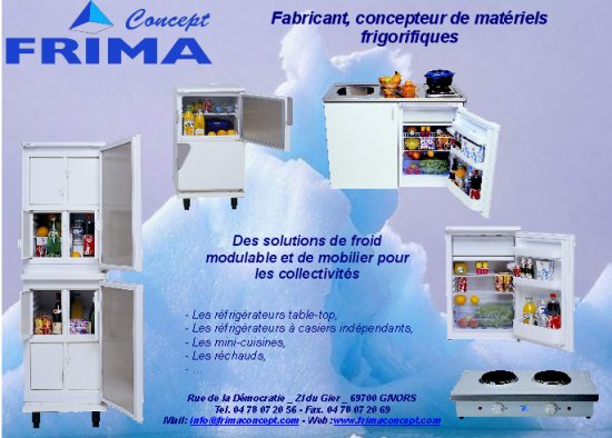 Froid modulable et mobilier pour collectivités