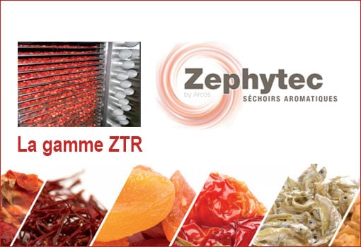 Gamme ZTR de Zéphytec, des solutions industrielles pour le séchage de fruits et légumes par re-circulation d’air déshydraté