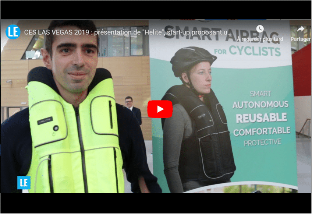 « Helite », la start-up qui a mis au point un airbag pour … cycliste !