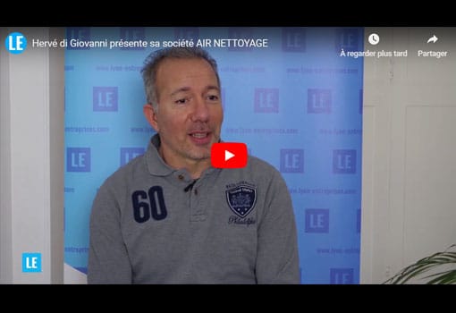 Hervé di Giovanni présente sa société AIR NETTOYAGE