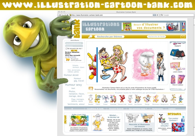 ILLUSTRATION-CARTOON-BANK Premier site international de vente d’illustrations