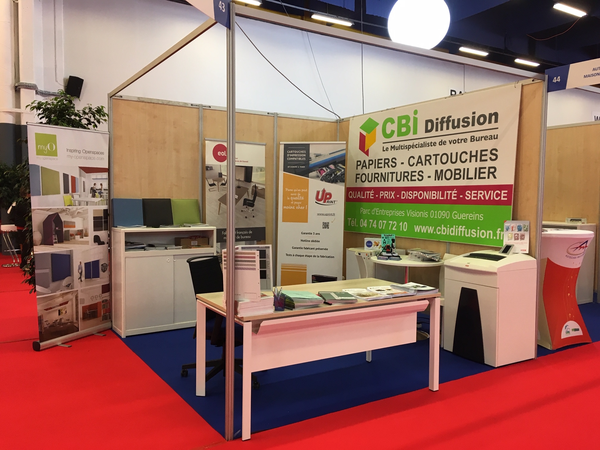 stand CBI Diffusion au salon de l'Entreprise de Villefranche