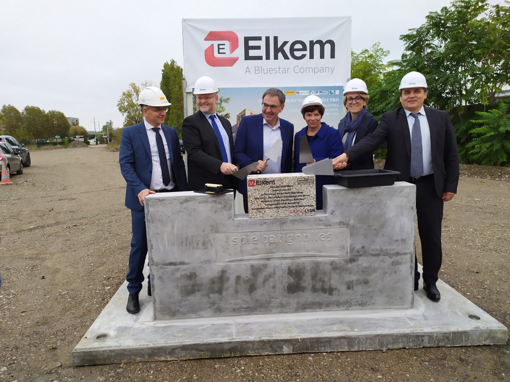 Top départ pour la construction du futur centre Recherche & Développement d’Elkem Silicones