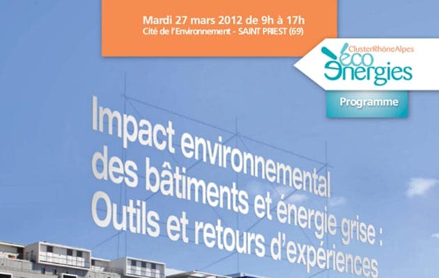 Impact environnemental des bâtiments et énergie grise : conférence à St Priest