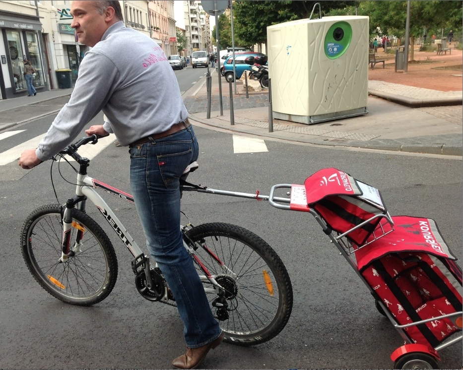 Innovation : Intermarché propose à ses clients lyonnais de faire leurs courses à vélo