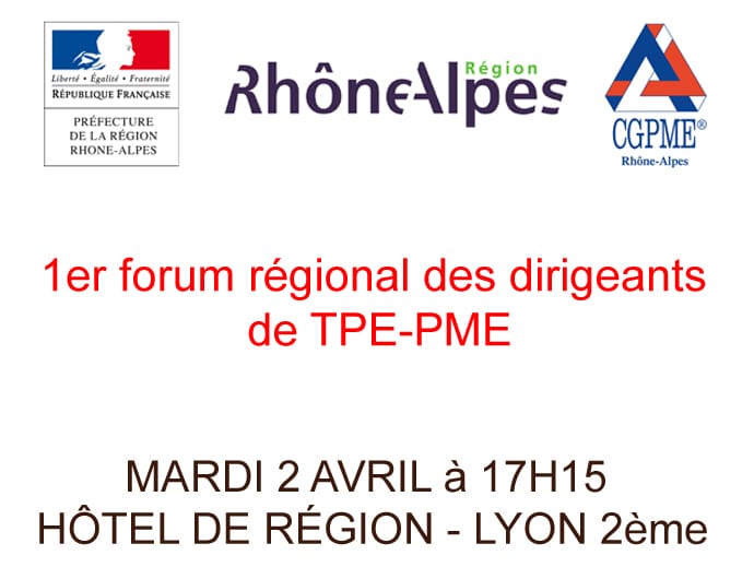 Invitation au premier forum des dirigeants de TPE-PME