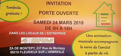 Invitation Portes Ouvertes Bâti & Bois le Samedi 24 Mars 2018