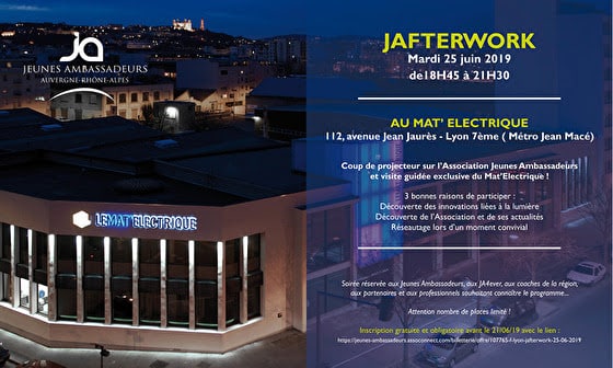 JAFTERWORK au MAT’Electrique [Mardi 25 Juin]