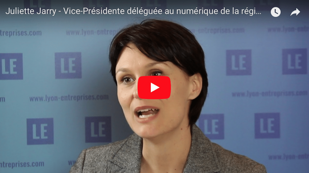 Juliette Jarry – Vice-Présidente déléguée au numérique de la région Auvergne Rhône Alpes