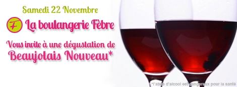 La Boulangerie FEBRE fête le Beaujolais Nouveau