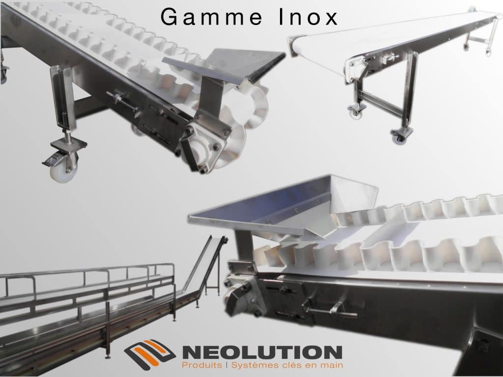 La gamme Inox de Neolution, un choix complet de convoyeurs