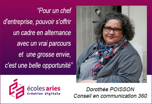 L’alternance en mode performance : Dorothée Poisson évoque sa reconversion digitale chez Aries