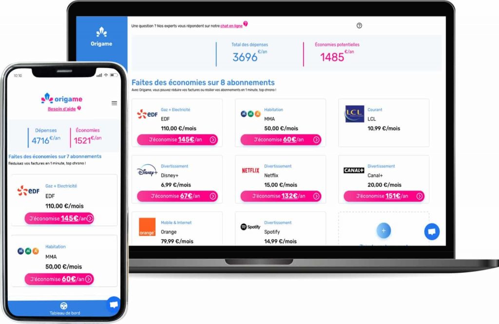 Gérer intelligemment et économiser sur ses abonnements : la promesse d'Origame