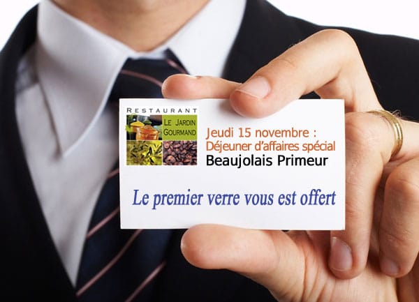 Le beaujolais nouveau arrive au Jardin Gourmand