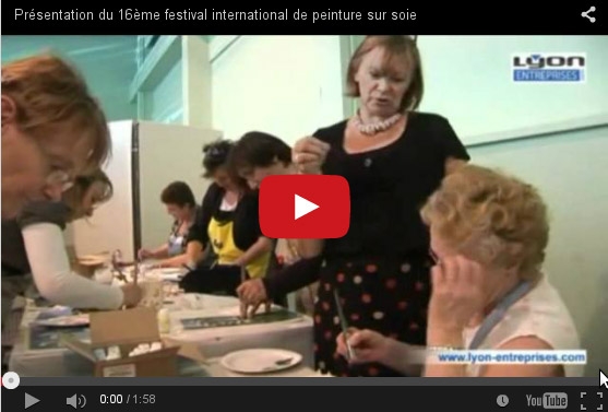 Le concours international de peinture sur soie festival de Chambon-Sur-Lignon