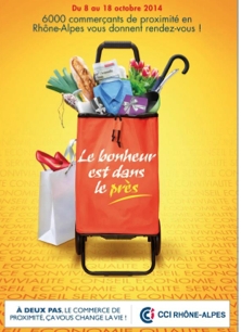 Les CCI de Rhône-Alpes annoncent une campagne en faveur du commerce de proximité : « Le bonheur est dans le près »…