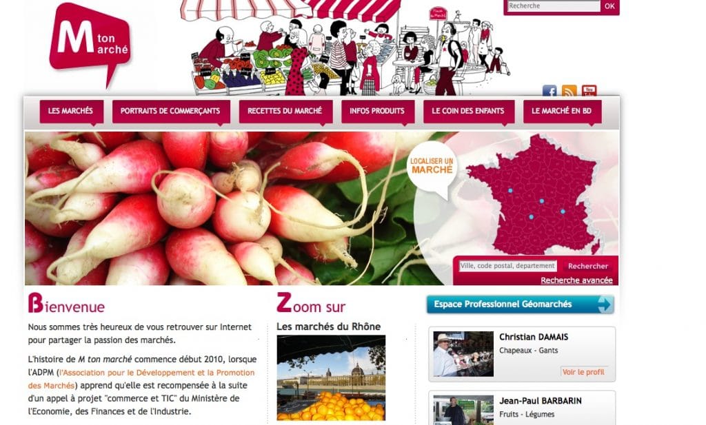 Les commerçants des 350 marchés du Rhône connectés au Web
