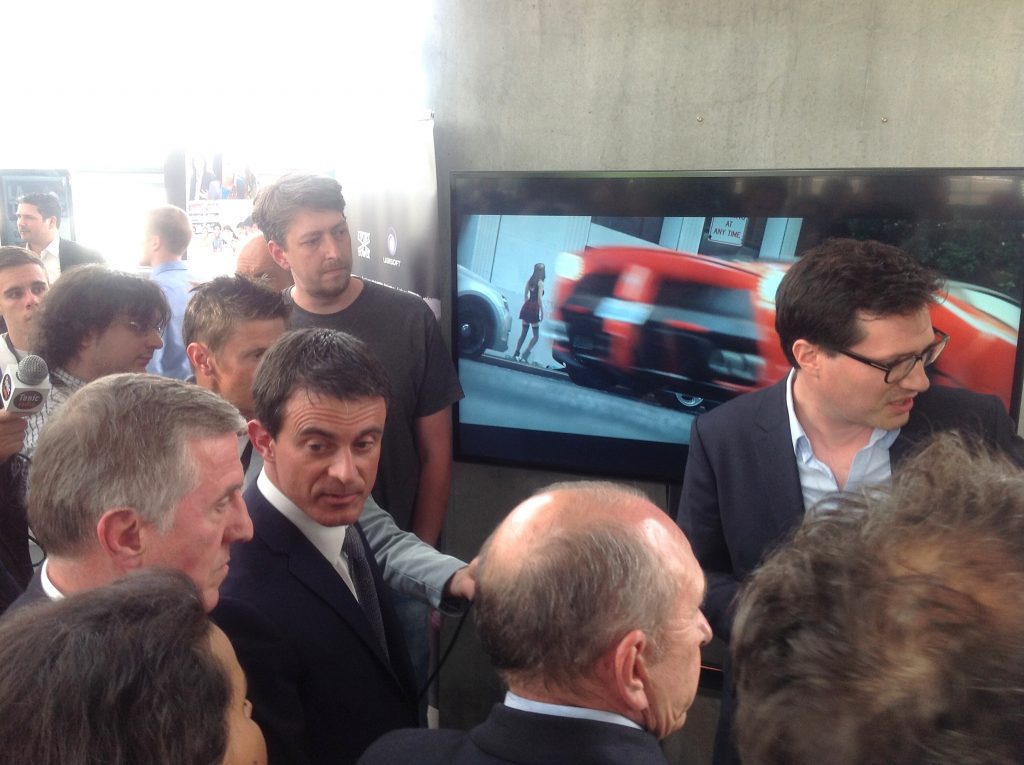 Manuel Valls vient saluer la French Tech Lyonnaise