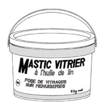 Mastic de vitrier à l’huile de lin