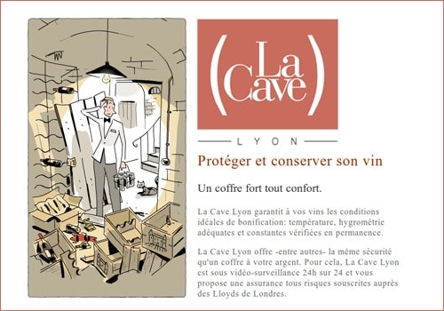 Mes vins de garde reposent en sécurité à La Cave Lyon