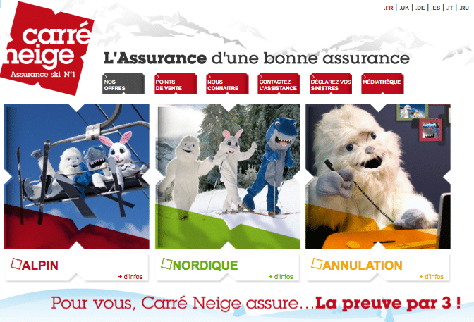 Naturine assure avec CARRE NEIGE