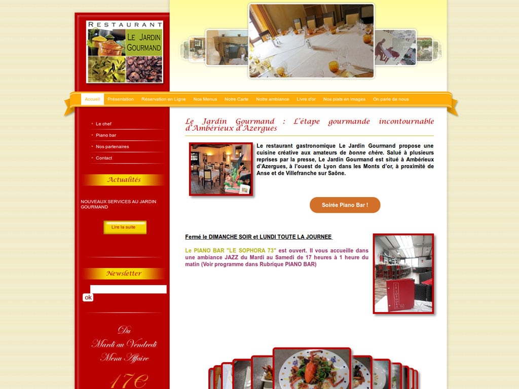 Nouveau site internet pour Le Jardin Gourmand