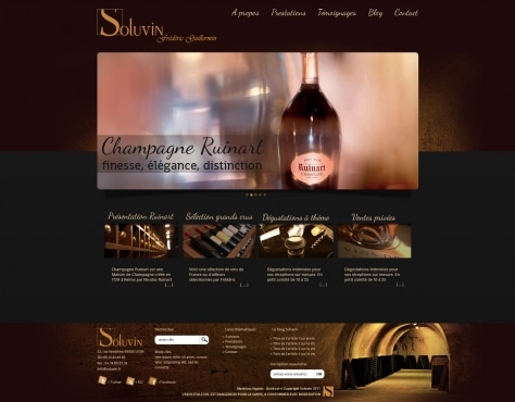 Nouveau site internet Soluvin : le Champagne Ruinart de Lyon change d’image