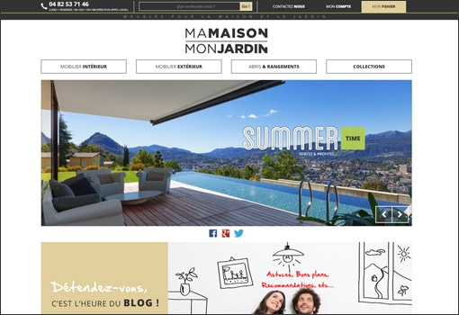Nouvelle identité visuelle pour le site E-commerce Ma Maison Mon Jardin !