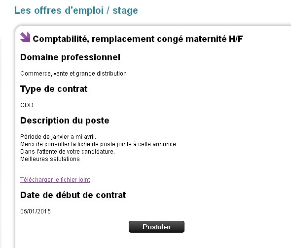 Offres d'emploi sur http://www.ceol.fr/offres/