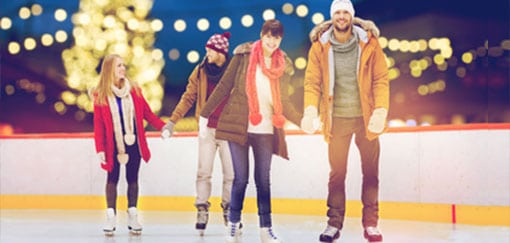 Patinoire éphémère au Château de Rajat - Hiver 2018 