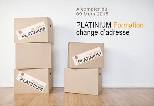 Platinium Formation change d’adresse