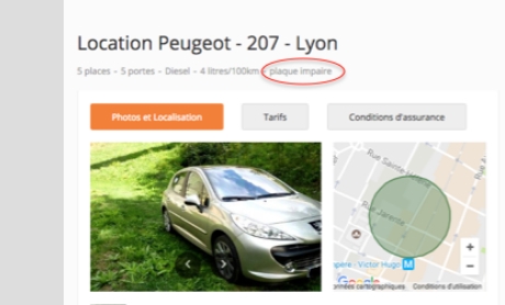 Pollution de l’air à Lyon : un e-loueur de voitures fait un tabac en proposant des voitures à plaques impaires ou paires, selon les jours…
