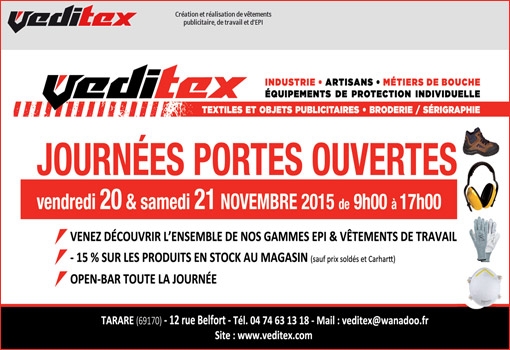 Portes Ouvertes chez Veditex, spécialiste du vêtement de travail EPI