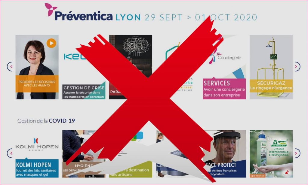 Préventica Lyon 29 Septembre ></noscript> 1er Octobre 2020 : reporté