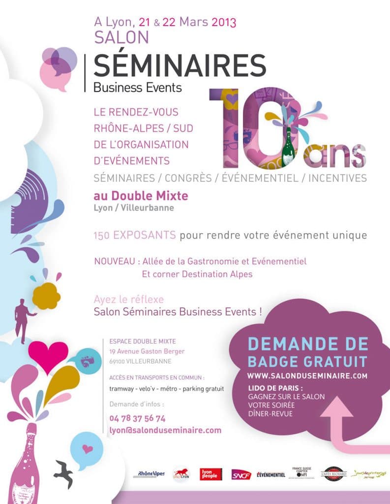Salon Seminaires Business du 21 et 22 Mars 2013 – Double Mixte Lyon