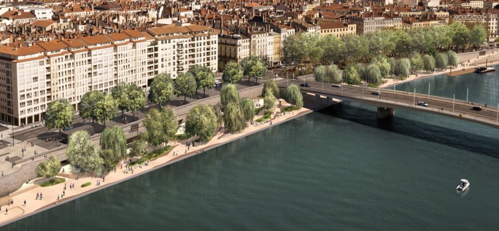 Quartier St-Nizier, quais de Saône à Lyon : démarrage des travaux en 2018 des « Terrasses de la Presqu’île »