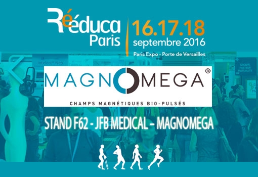 Retrouvez JFB Médical et MAGOMEGA au Salon REEDUCA du 16 au 18 Septembre 2016