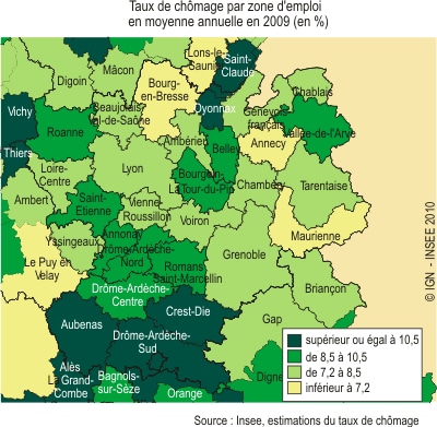 Rhône-Alpes : La crise a profondément transformé la carte régionale du chômage