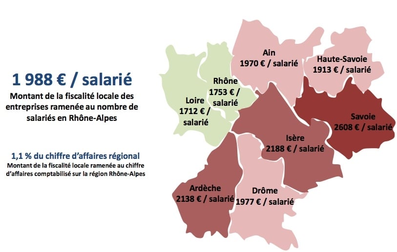 Rhône-Alpes : les drôles de surprises de la fiscalité locale des entreprises