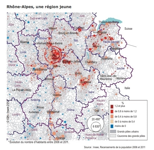 Rhône-Alpes : les grandes leçons du dernier recensement