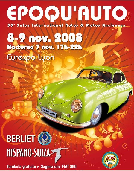 Salon Epoq’Auto 2008 du 7 au 9 novembre à Lyon Eurexpo