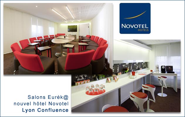 Salons Eureka pour des réunions créative au Novotel Lyon Confluence